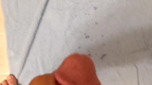 Brandon Boricua: Balls Get Very Tight from Showing Off Online, Powerful Cum Blast (Audible Shot)