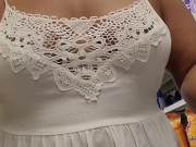 JusAgirl - Flashing tits in public