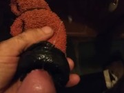 messy cum shot in my home made pocket pussy
