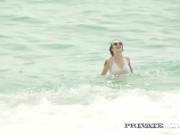 PrivateBlack - Hottie Alessa Savage Gets Her Pussy Fucked By Two Big Dicks! 1/16