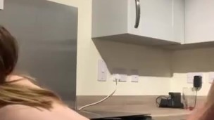 Girlfriend Gets Bent Over Counter And Fucked Hard 