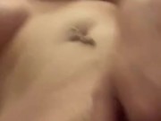 Finger fucking myself in the shower
