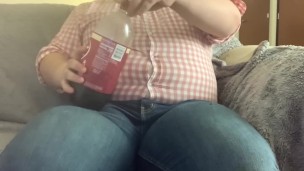 Huge Pizza Belly Stuffing