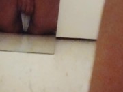 Panting out of breath while I make myself cum