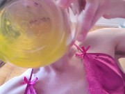 Bowl Piss Play With Nerdy Faery 8/16