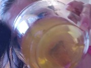 Bowl Piss Play With Nerdy Faery 9/16