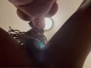 Ebony Milf with Huge Tits Sucking my Cock in the Bathroom