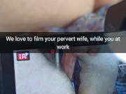 We film some bareback home porn with your wife, when you all day on work hubby! -Cuckold Snapchat