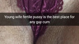 My wife`s fertile pussy is a perfect cumdump for anyone! - Cuckold Snapchat Captions
