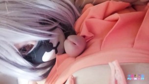 Cute Neko Waifu wants to Tease her Senpai with a blowjob