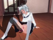 3D HENTAI Teacher fucks a schoolgirl with a vibrator in the ass 16/16