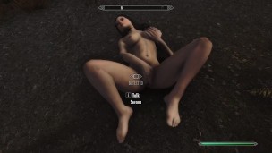 Skyrim - Serana Pussy Rubbing and Fingering