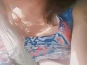 Slut is told by her boyfriend to strip and masturbate during long car ride 1/16