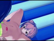 Yuigahama Yui licking pussy on the beach - OreGairu Hentai. 11/16