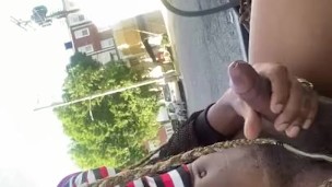 Caught Walking around jerking in public ( so risky) part 1