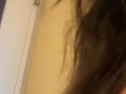 EXHIBITIONIST - JusAgirl walking down the hall in hotel naked. 
