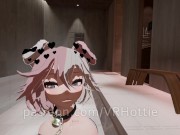 Slut Special Spa Love Massage Room Choker Personal Pool Blowjob Fucking Pink Hair POV Lap Dance 1/16