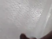 Rubbing my big dick in shower