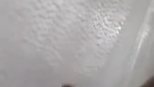 Rubbing my big dick in shower