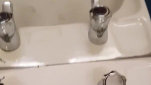 DESPERATE Piss in the work sink, almost caught!! 