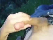 My first outdoor jerk off