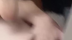 First time fingering my tight pussy