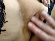 Wet mature pussy close up & another games with wife's holes ))