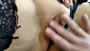 Wet mature pussy close up & another games with wife's holes ))