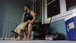 RISKY AF Suck & Fuck on the Back Porch in Broad Daylight (Preview)