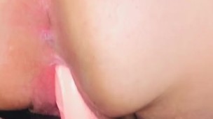 BBW takes on dildo