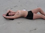 stepdaughter topless at the beach