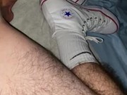 Fleshlight and White High Top Chucks Creampie