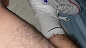 Fleshlight and White High Top Chucks Creampie