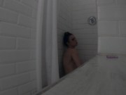 Shaving and Showering in Public Shower ( VERY HORNY, I CUM TWICE) 10/16