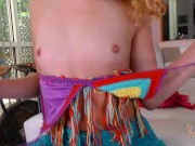 Little Allie Addison jerks Stepdad and his golf partner! 2/16