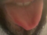 asmr tongue play with kisses!