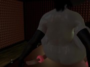 BBW Lady Dimitrescu is fucking her man slave 8/16