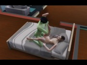 Alien pervert bursts home to the dugout and fucked her Sims4