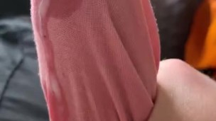 Borrowed my friends panties for the day 