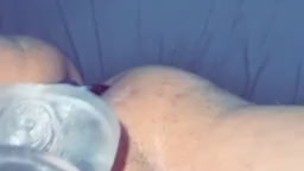 toying my hairy teen pussy
