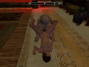 Lesbian sex in public in Skyrim