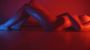 moaning while edging myself on the floor - body shaking orgasm
