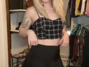 School girl dresses up to play while boyfriends away 2/16