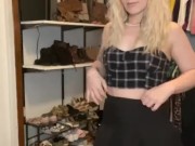 School girl dresses up to play while boyfriends away 9/16