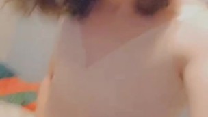 Little sissy enjoys spitting and playing 