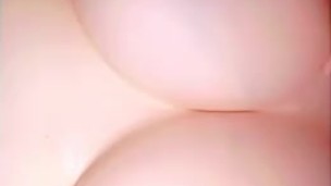 Rubbing Lotion on my Big Tits