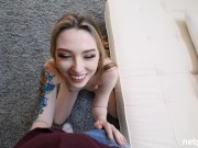 She massages his balls as he cums inside her pussy WHAT A WOMAN 4/16