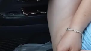 Wendy's first time using a toy in the car