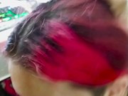 POV Beautiful Goth Girl Gives Her Boyfriend A Deepthroat Blowjob And Wants All The Cum In Her Mouth 8/16