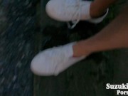 アスファルトでおもらししちゃう 8/16